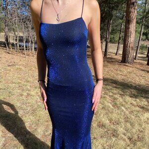 Royal Blue Sparkly Prom Dress